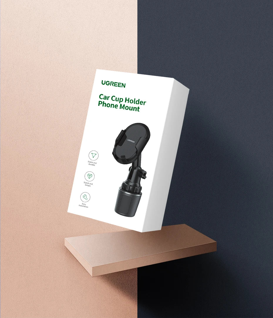 UGREEN Car Cup Phone Holder for Mobile Phone Stand in Car Phone Holder Stand for iPhone 15 14 Pro Max Xiaomi Huawei Phone Stand