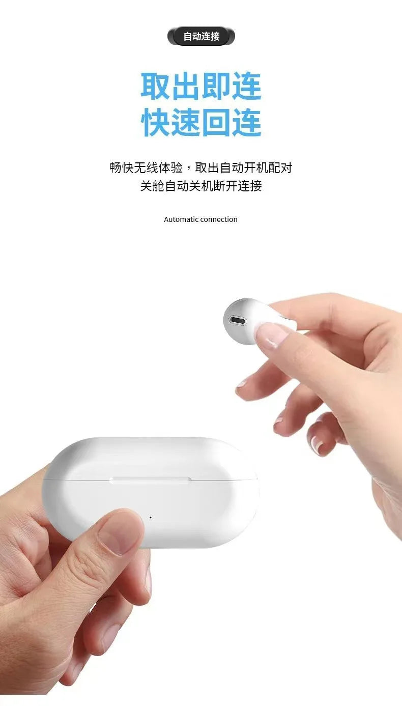 Cross-border explosive non-in-ear bone conduction ear clip Bluetooth headset true wireless in-ear high-quality sports hanging