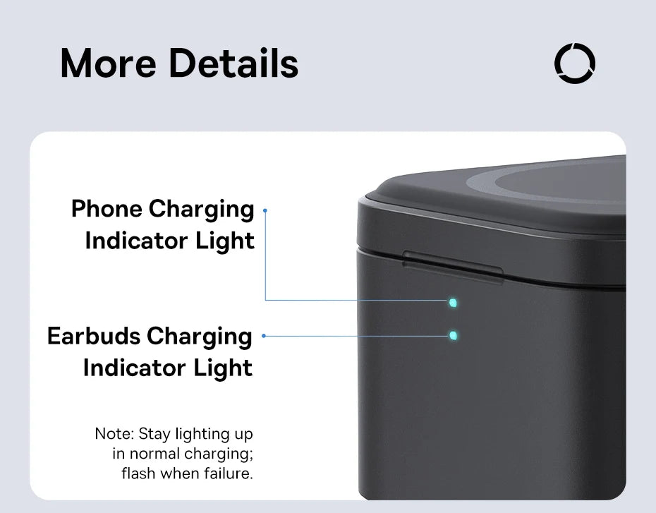Baseus 3 in 1 25W Magnetic Wireless Charger Stand 15W Fast Wireless Charging Desktop Dock Station For iPhone16 15 14 13 Airpod