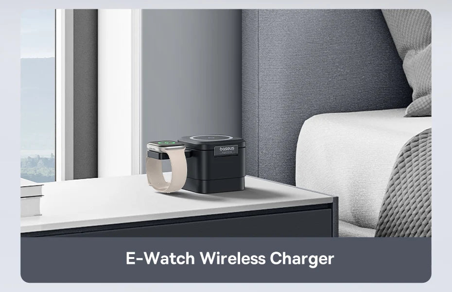 Baseus 3 in 1 25W Magnetic Wireless Charger Stand 15W Fast Wireless Charging Desktop Dock Station For iPhone16 15 14 13 Airpod