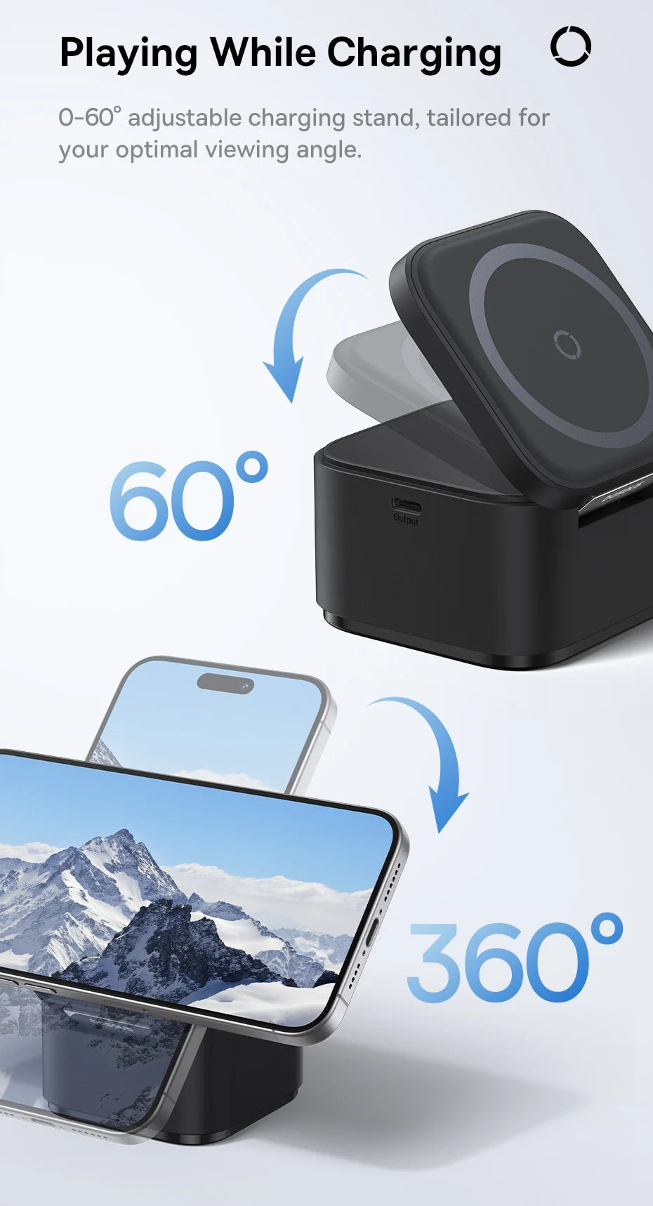 Baseus 3 in 1 25W Magnetic Wireless Charger Stand 15W Fast Wireless Charging Desktop Dock Station For iPhone16 15 14 13 Airpod