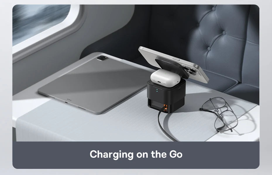 Baseus 3 in 1 25W Magnetic Wireless Charger Stand 15W Fast Wireless Charging Desktop Dock Station For iPhone16 15 14 13 Airpod
